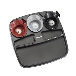 Carrinho Auxiliar Para Coloração Multicolor Com Rodas Preto Dompel