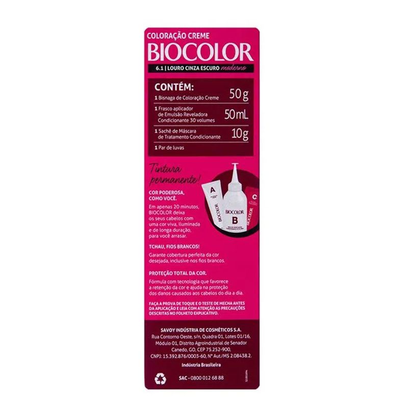 Mini-Kit-Coloracao-6.1-Louro-Cinza-Escuro-Moderno-Biocolor