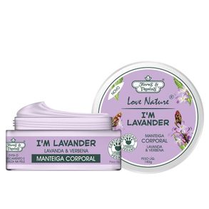 Manteiga Corporal Love Nature I’M Lavander Flores & Vegetais 180g
