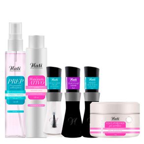 Kit Alongamento De Unhas Branco Puro Nati