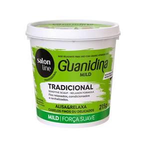 Guanidina Tradicional Mild Alisa E Relaxa Salon Line 215gr