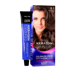 Coloração Keraton Selfie Louro Escuro Cinza 6.1