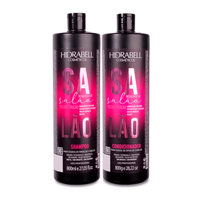 Kit Reconstrução Resultado De Salão Shampoo + Condicionador Hidrabell 800ml
