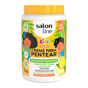 Creme Para Pentear Cachinhos Poderosos Melão Salon Line 1kg