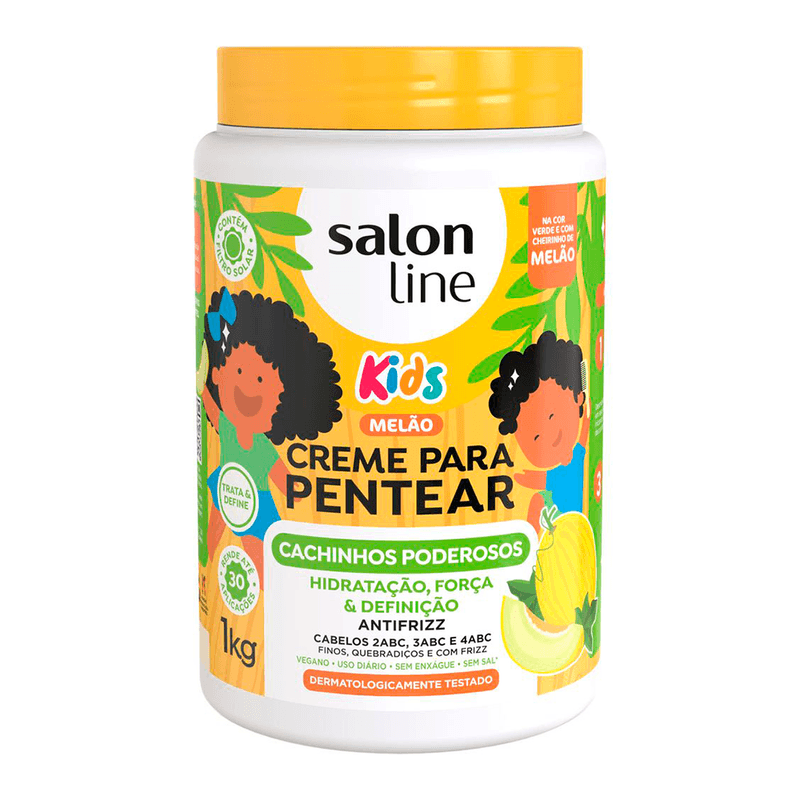 Creme-Para-Pentear-Cachinhos-Poderosos-Melao-Salon-Line-1kg