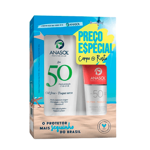Kit Protetor Solar Fps50 Anasol Corporal 200g + Facial 50g