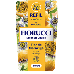 Sabão Líquido Fiorucci Refil Flor De Maracujá 440ml