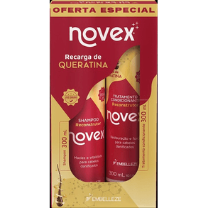 Conj Novex Recarga De Queratina (Sh+Cond) 300