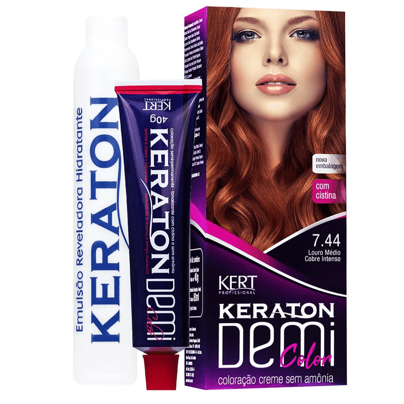 Tonaliz-Keraton-Demi-Color-7.44-Louro-Medio-Cobra-Intenso---Coloracao-Sem-Amonia