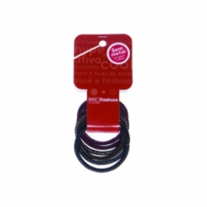 Elástico Ricca 4mm Sem Metal - Brilho, Ideal Para Prender Cabelos Com Estilo E Conforto.