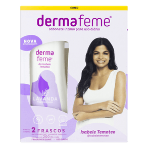 Kit Sabonete Íntimo Dermafeme Lavanda - Pacote Com 2 Unidades De 200ml