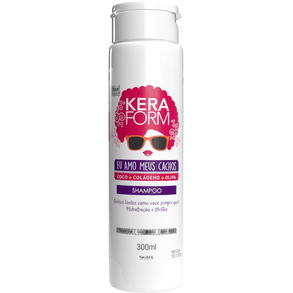 Shampoo Keraform Eu Amo Meus Cachos 300ml - Definição E Hidratação Para Cabelos Cacheados.