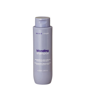 Sh Brae Stages Blonding 250 - Descolorante Em Pó Para Cabelos, Efeito Gradual E Uniforme, Ideal Para Técnicas De Luzes E Mechas.