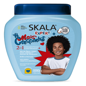 Cr Cab Skala Mais Crespinhos 1000 - Creme Para Cabelos Crespos E Cacheados 1000g