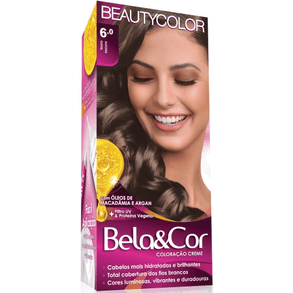 Tint Bela Cor Kit 6.0 Louro Escuro - Coloração Permanente.