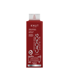 Leave-In Knut Cachos 750ml - Hidratação E Definição Para Cabelos Cacheados. Ideal Para Dar Forma E Maciez Aos Cachos.