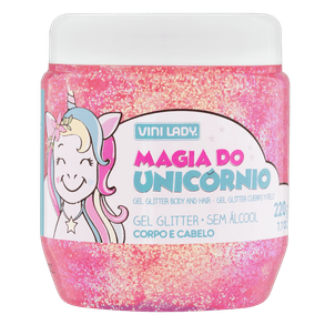 Gel Fix Vinilady Kids Magia Do Unicornio 220ml - Fixador De Cabelo Infantil Com Aroma Encantador E Formulação Leve.