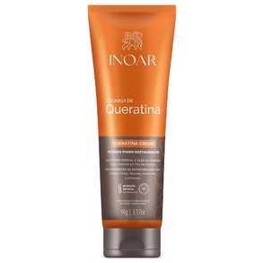 Recarga Queratinizada Inoar 90ml - Tratamento Reconstrutor Para Cabelos Genuínos E Danificados.