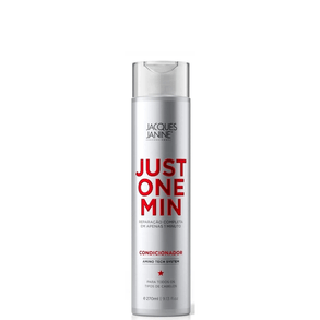 Condicionador Jacques Janine Just One Min 270ml - Hidratação Rápida Para Todos Os Tipos De Cabelo.