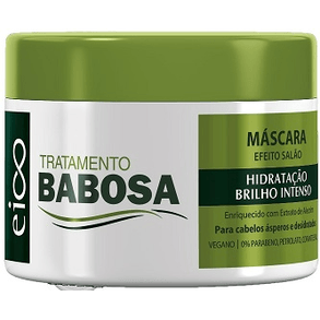 Mascara Capilar Eico Efeito Salão Babosa 270g - Hidratação E Brilho Para Todos Os Tipos De Cabelo