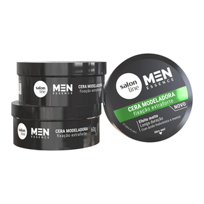 Cera Modelagem S/Line Men Essence Extra Forte 60g - Efeito Duradouro E Textura Firme.
