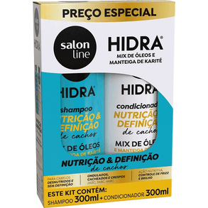 Conjunto Sem Linha Hidra Mix Óleos E Manteiga De Karité (Shampoo E Condicionador)