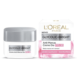 Creme Facial L'Oréal Glycolic Bright Fps 30 - 49g