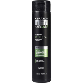 Shampoo Keraton Men Antiqueda 300ml - Fortalecimento E Prevenção Da Queda.