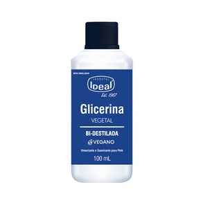 Glicerina Ideal Destilada 100 - Produto 100% Puro, Ideal Para Umectação E Hidratação Da Pele E Cabelo, Em Embalagem De 100ml.