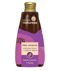 Óleo Corporal Cia Natureza Amêndoas & Colágeno 110ml - Hidratação E Nutrição Para A Pele.