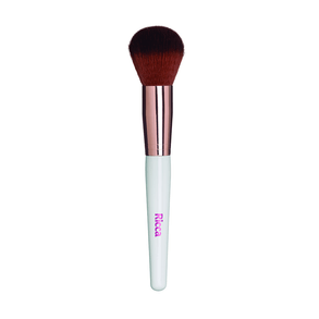 Pincel De Maquiagem Ricca Rose Gold Po-1944 Para Aplicação Suave E Precisa. Ideal Para Criar Looks Sofisticados.
