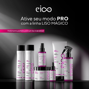 Serum Cap Eico Pro Liso Mágico 100ml - Alisa E Disciplina Os Fios, Proporcionando Brilho E Maciez. Ideal Para Cabelos Lisos.
