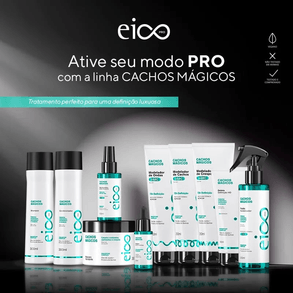 Fluido Cap Eico Pro Cachos Mágicos 200ml - Hidratação E Definição Para Cabelos Cacheados.
