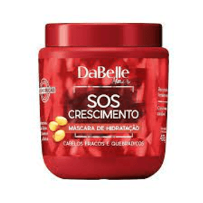 Máscara Capilar Dabelle Sos Crescimento 400ml - Produto Para Homens, Promove Fortalecimento E Crescimento Saudável Dos Cabelos.