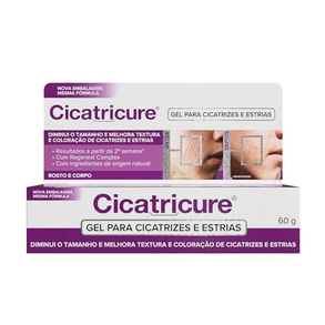 Gel Cicatricure Para O Corpo 60ml - Hidratação E Cicatrização Da Pele