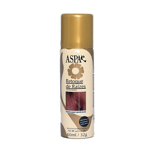 Retocador De Cabelo Aspa Castanho Escuro 60ml - Cobertura De Fios Brancos Com Efeito Natural.