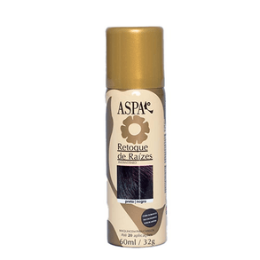 Retoque De Cabelo Aspa Preto 60 - Cobertura De Grisalhos, Longa Duração E Fácil Aplicação.
