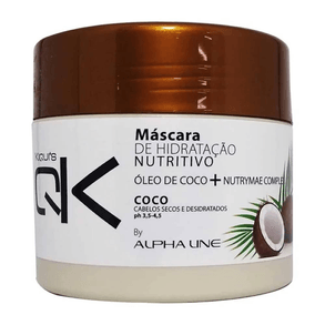 Óleo De Coco Alpha Line Para Cabelo Masculino - 350ml