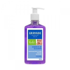 Sabonete Líquido Granado Bebê Lavanda 500ml - Hipoalergênico, Promove Limpeza Suave E Delicada Para A Pele Do Bebê.