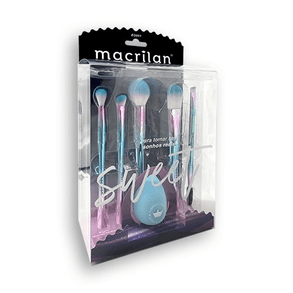 Kit De Pincéis Macrilan Sweet Com 5 Peças - Ed001