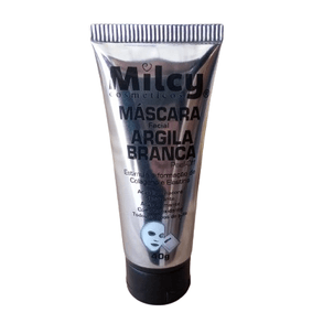 Máscara Facial Masculina Milcy Argila Branca 40g - Hidratação E Revitalização. Perfecta Para Pele Oleosa.