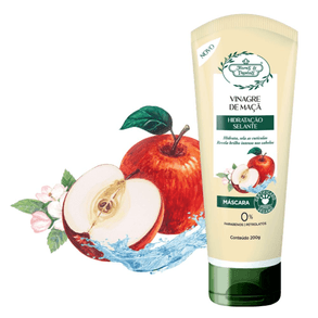 Vinagre De Maçã Vegetal Concentrado - 200ml Para Uso Capilar Masculino