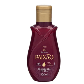 Óleo De Amêndoas Paixão Framboesa 100ml - Hidratação E Nutrição Para Pele E Cabelo. Fragrance Frutal E Envolvente.