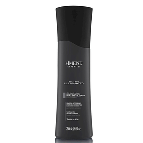 Condicionador Amend Preto 250ml - Tratamento Para Cabelos Escuros, Hidratação Intensa E Brilho Máximo.