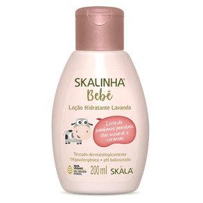 Hidratante Skalin Lavanda Bebê 200ml - Locão Hidratante Para Pele Delicada.