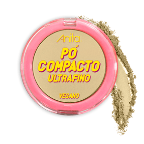 Pó Compacto Anita A3 - 45g - Acabamento Matte - Longa Duração - Textura Leve - Ideal Para Todos Os Tipos De Pele.