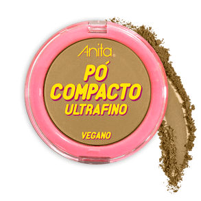 Po Comp Anita A8 - Pó Compacto Facial Com Acabamento Natural, 10g, Ideal Para Pele Oleosa.