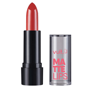 Batom Vult Matte Lips Caramelo - Efeito Matte, Cor Caramelo, Alta Pigmentação, Longa Duração.