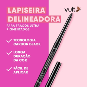 Lapiseira Delin Vult Para Olhos Preto - 7899852022376