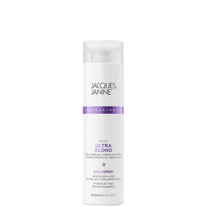 Shampoo Jacques Janine Ultra Blond 240 - Ideal Para Cabelos Loiros, Proporciona Hidratação E Realça A Cor.